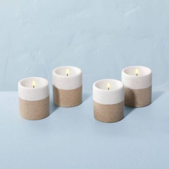 Hearth & Hand Other - Hearth & Hand w/ Magnolia Citronella Ceramic & Raw Clay Two-Tone Candle Set New